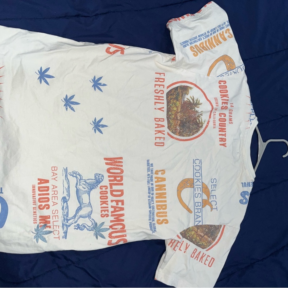 World Famous Cookies White Graphic Tee